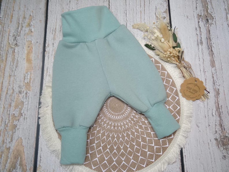 Basic Alpenfleece Pumphose Newborn, in 13 Farben, Gr. 44-158 mintgrün