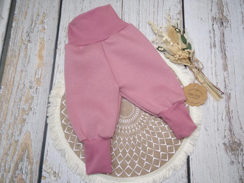 Basic Alpenfleece Pumphose Newborn, in 13 Farben, Gr. 44-158 altrosa