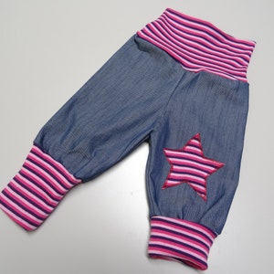 Pumphose Jeans Mitwachshose diverse Farben Gr 50-164 imagem 6