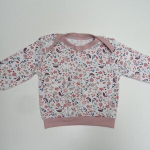 Long-sleeved shirt pullover flowers size. 62/68