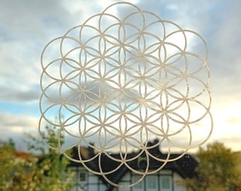 Flower of Life window sticker from 12.5 cm