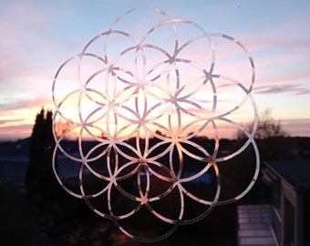 Flower of Life window sticker from 12 cm