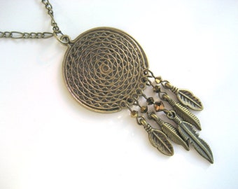 Necklace Dreamcatcher bronze