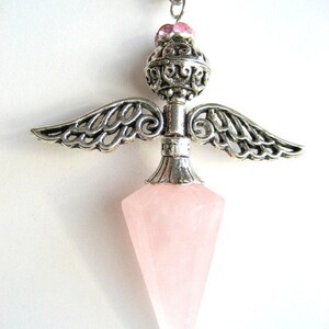 Rose quartz Angel, giant image 5