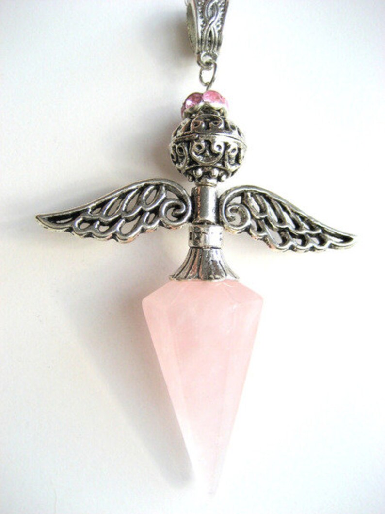 Rose quartz Angel, giant image 5