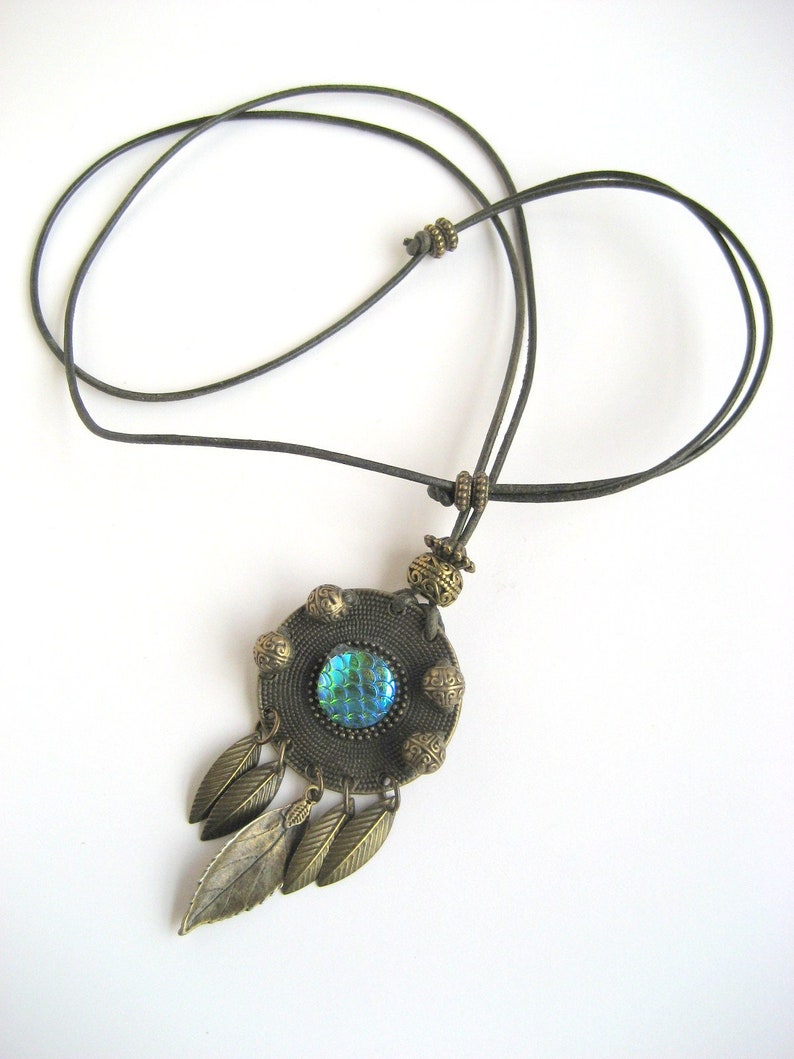 DragonSoul Dreamcatcher / Correa de cuero imagen 4