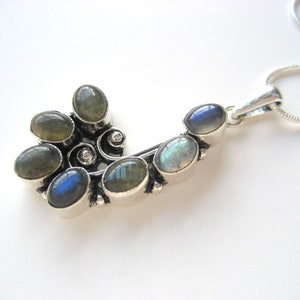 Labradorite on Snake Chain image 1