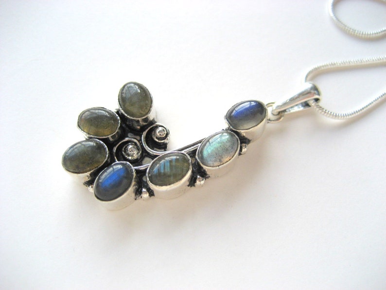 Labradorite on Snake Chain image 1