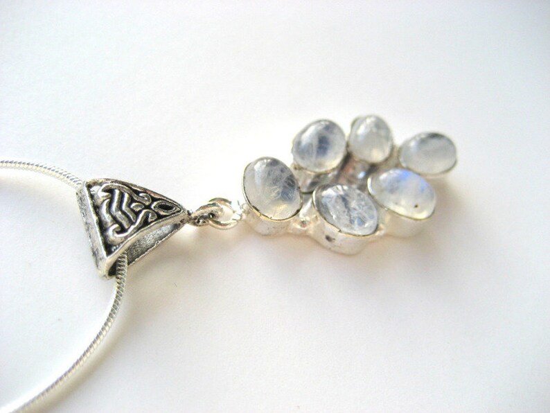 Moonstone on snake chain image 2