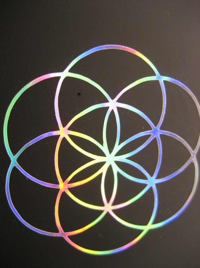 2x Flower of Life sticker 5 cm image 10