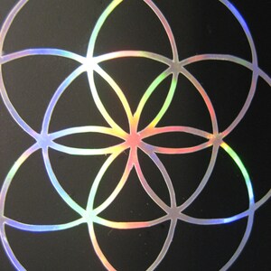 2x Flower of Life sticker 5 cm image 3