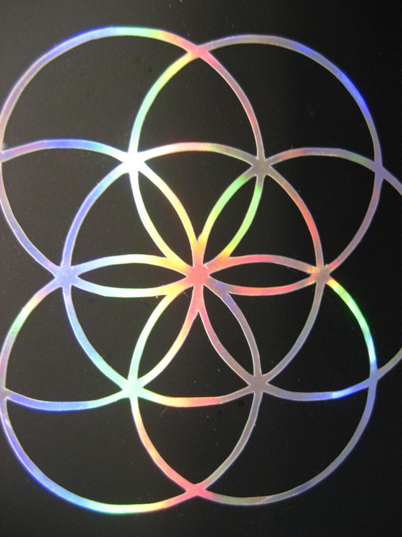 2x Flower of Life sticker 5 cm image 3