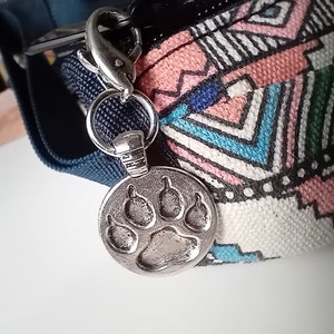 Paw print / carabiner charm image 8