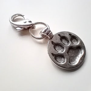 Paw print / carabiner charm image 2