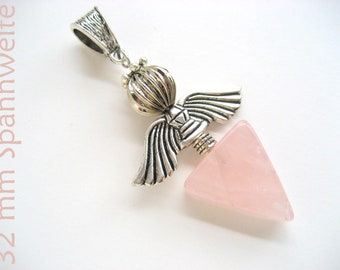 Ange rose quartz, grande