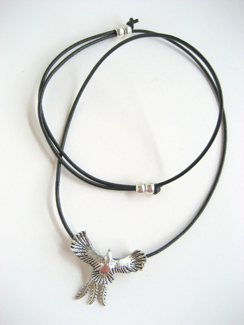 Flying Eagle / leather band image 2