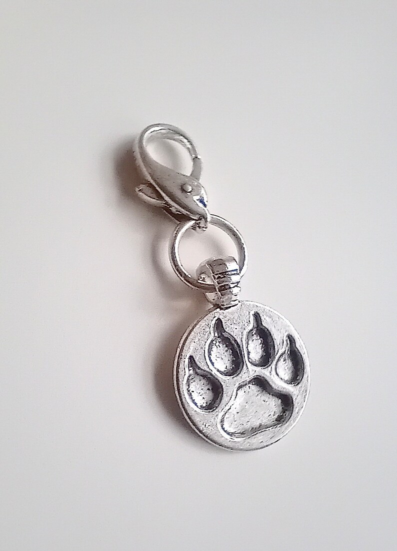 Paw print / carabiner charm image 4