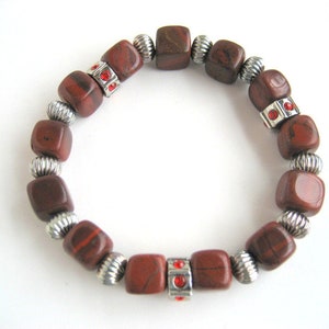 Armband Jaspis rot Bild 5