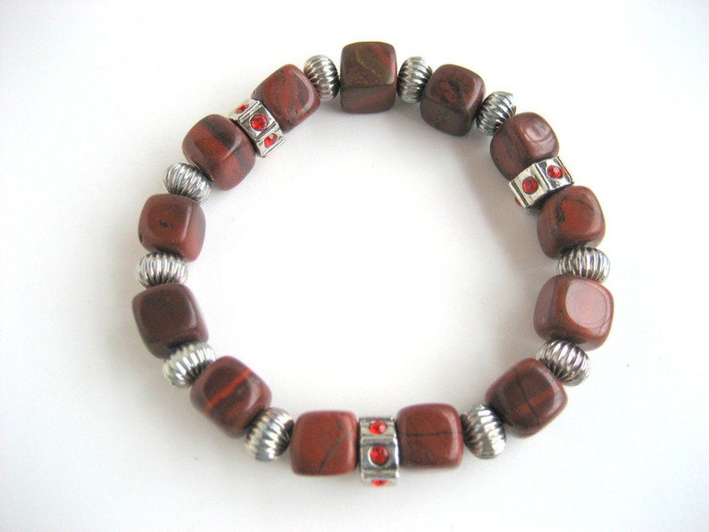 Bracelet jasper red image 5