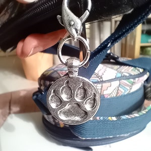 Paw print / carabiner charm image 10