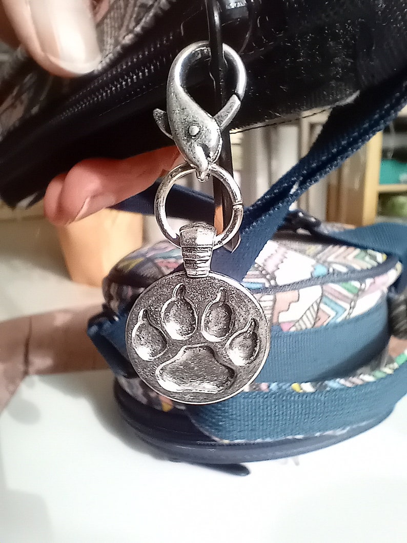 Paw print / carabiner charm image 10