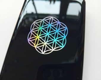 2x Flower of Life Sticker 3,5 cm