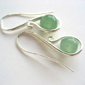 Earrings Jade green image 1