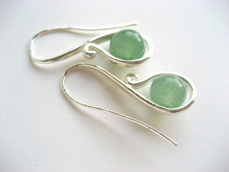 Earrings Jade green image 1