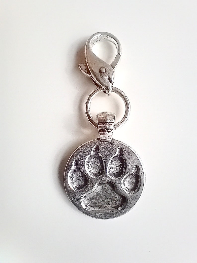 Paw print / carabiner charm image 7