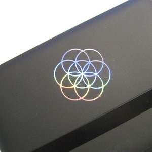 2x Flower of Life sticker 5 cm image 1