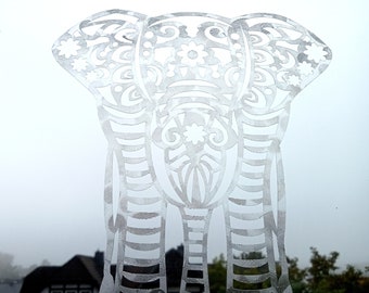 Elephant window sticker 15.4 cm