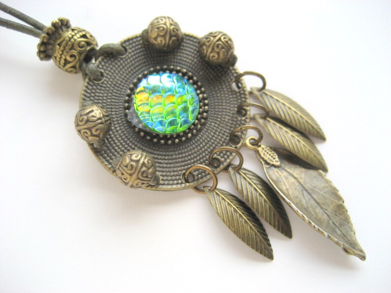 DragonSoul Dreamcatcher / Lederband Bild 1