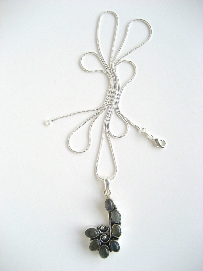 Labradorite on Snake Chain image 2