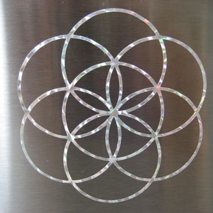 2x Flower of Life sticker 8,5 cm image 3