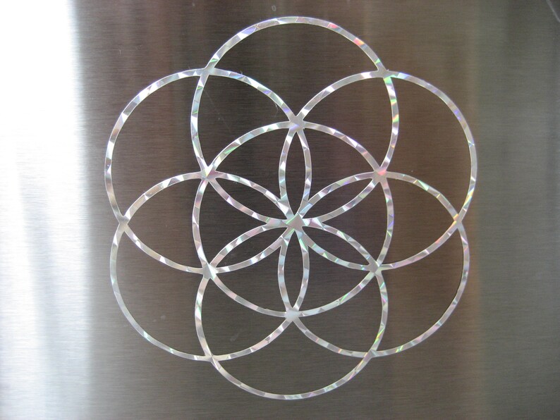 2x Flower of Life sticker 8,5 cm image 3