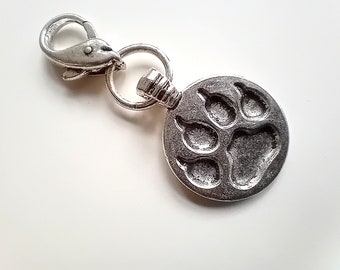 Paw print / carabiner charm