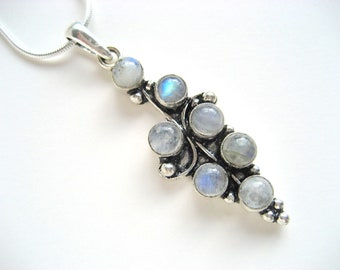 Moonstone on snake chain