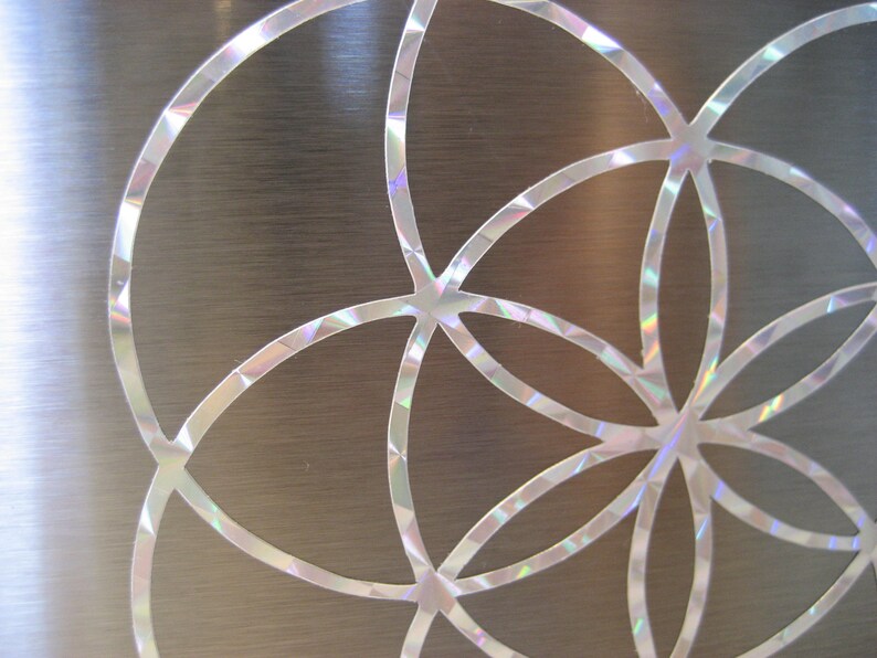 2x Flower of Life sticker 8,5 cm image 4