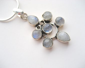 Moonstone on snake chain