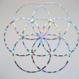 2x Flower of Life sticker 8,5 cm image 9