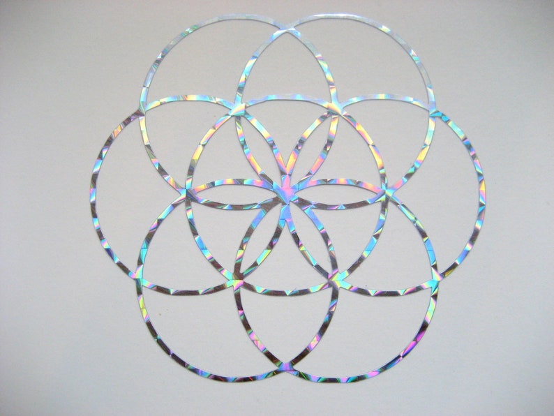 2x Flower of Life sticker 8,5 cm image 9