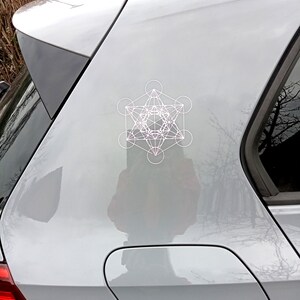 Metatron's Cube purple, car sticker 15 cm image 10