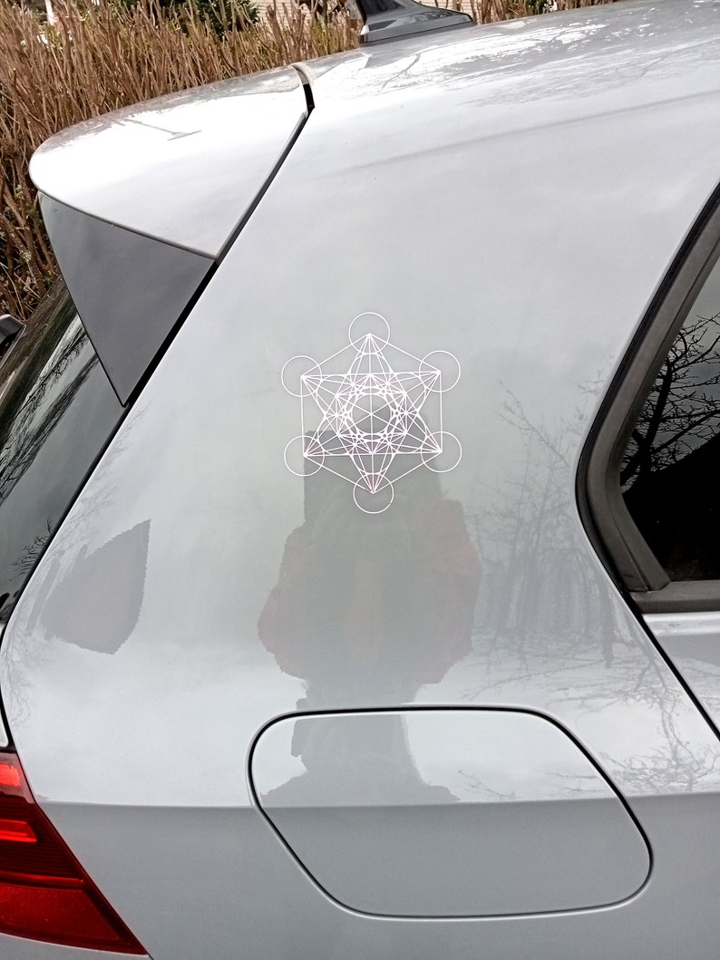 Metatron's Cube purple, car sticker 15 cm image 10