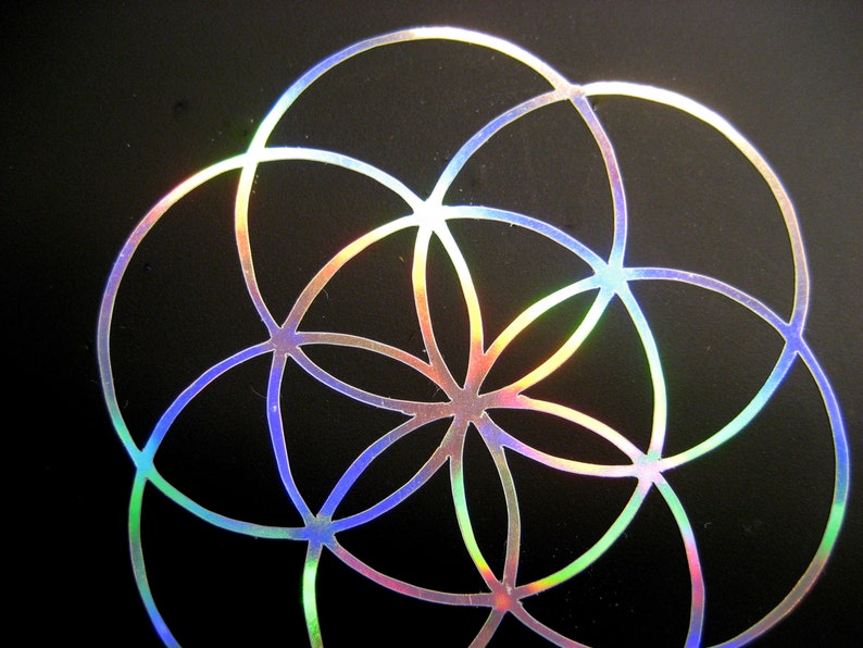 2x Flower of Life sticker 5 cm image 7