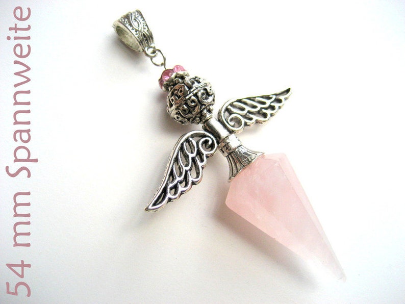 Rose quartz Angel, giant image 1