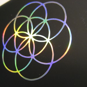 2x Flower of Life sticker 5 cm image 4