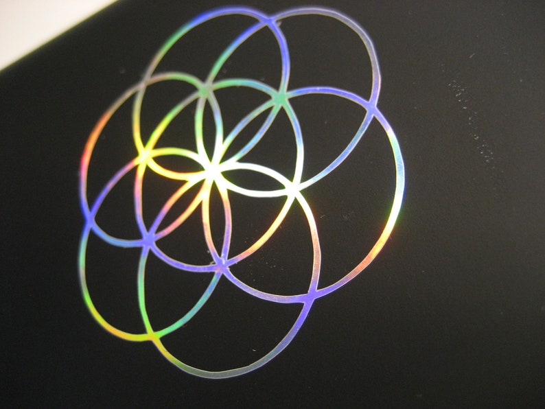 2x Flower of Life sticker 5 cm image 4