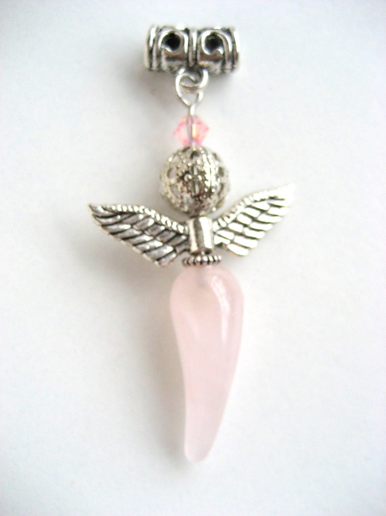 Angel rose quartz, medium image 2