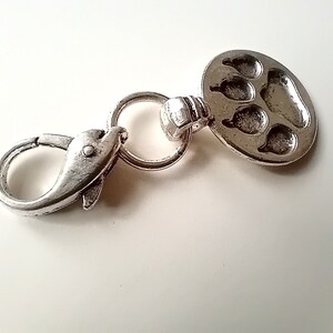 Paw print / carabiner charm image 9