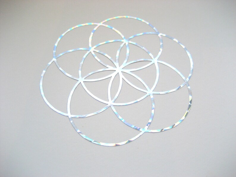 2x Flower of Life sticker 8,5 cm image 10